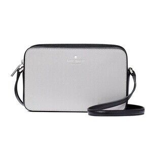 New Kate Spade Sienna Crossbody bag Leather Nimbus Grey Multi